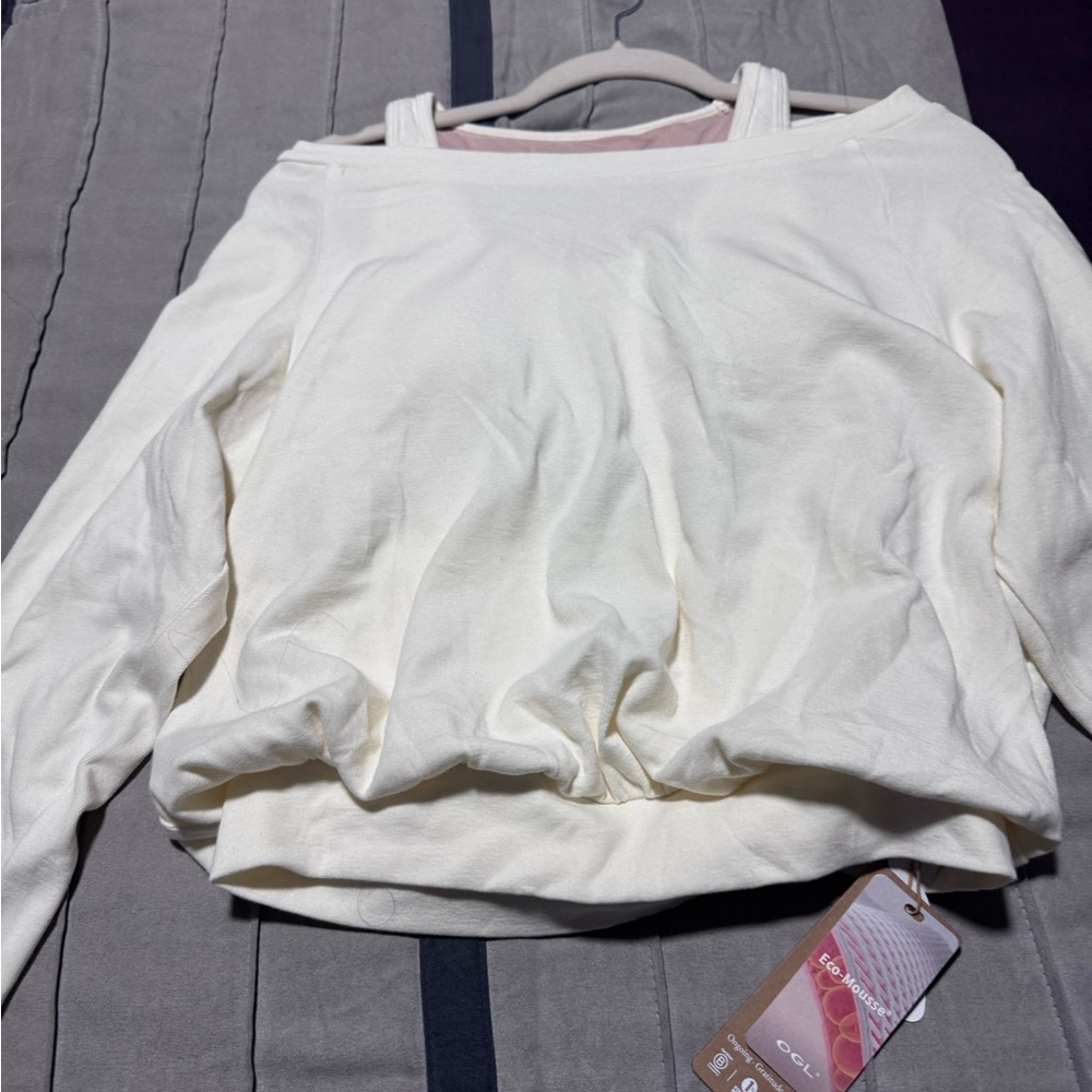 OGL Women's Off-White Long Sleeve Sweatshirt